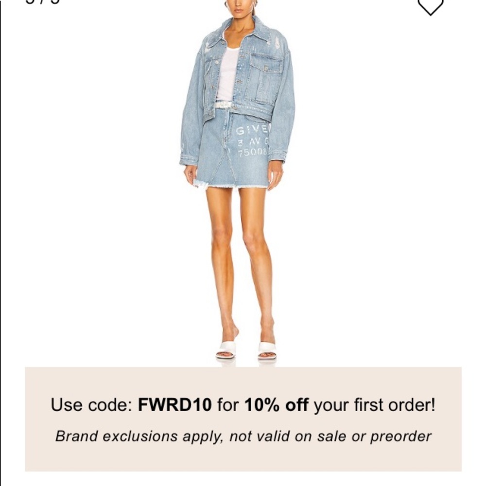 Givenchy Denim Mini Skirt